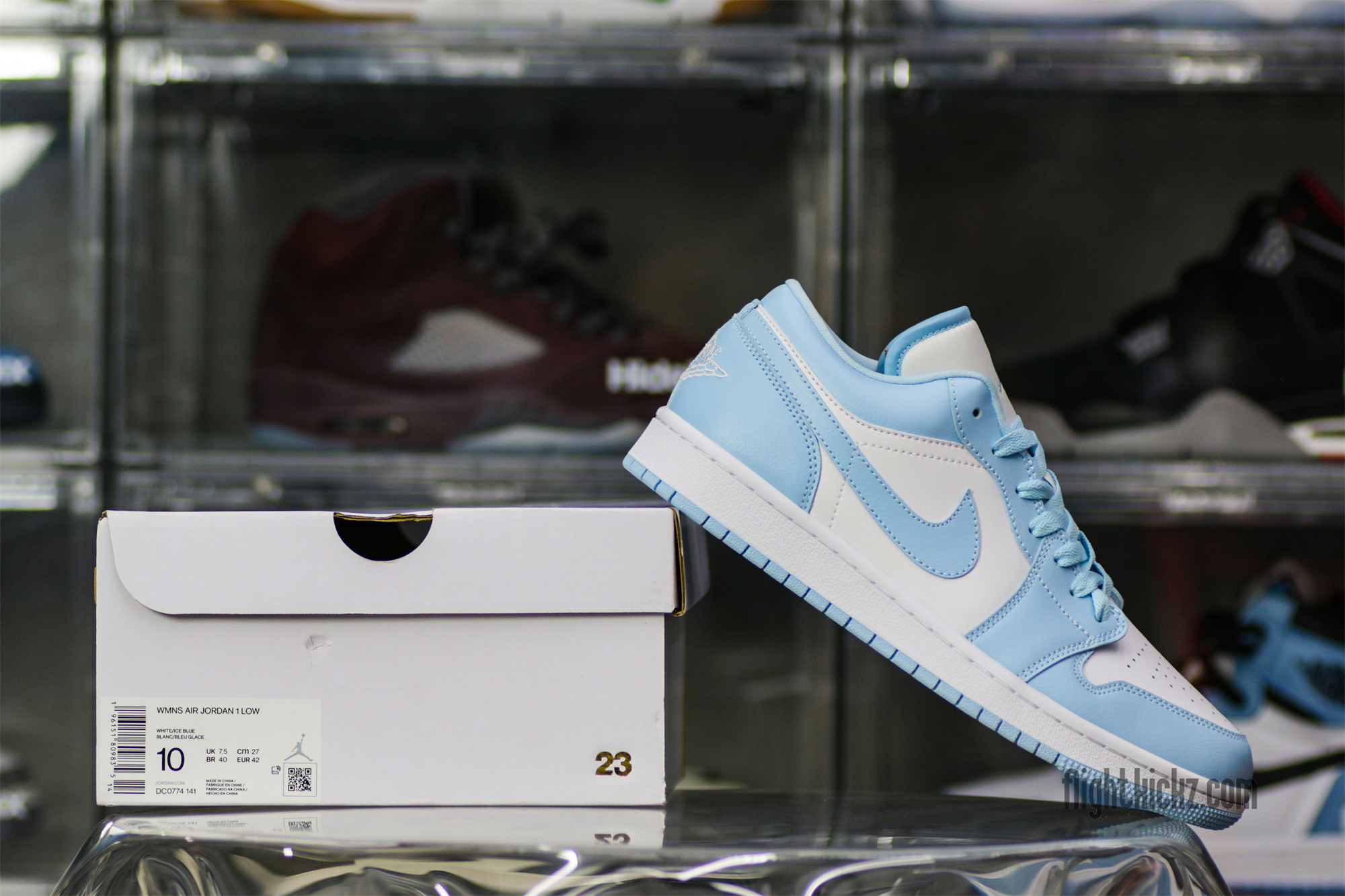 Air Jordan 1 Retro Low White Ice Blue