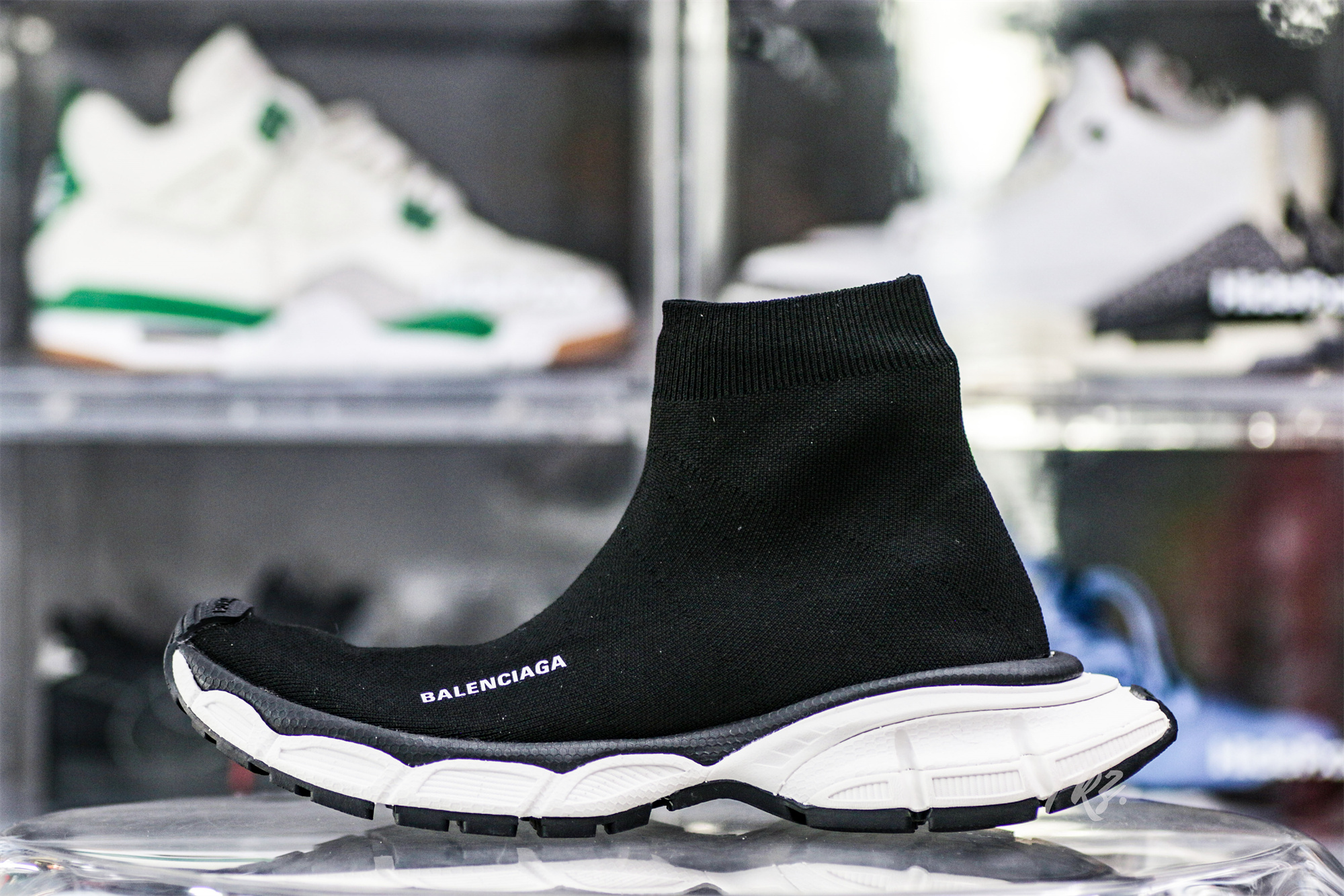 Balenciag* 3XL Sock Sneaker ‘Black White’