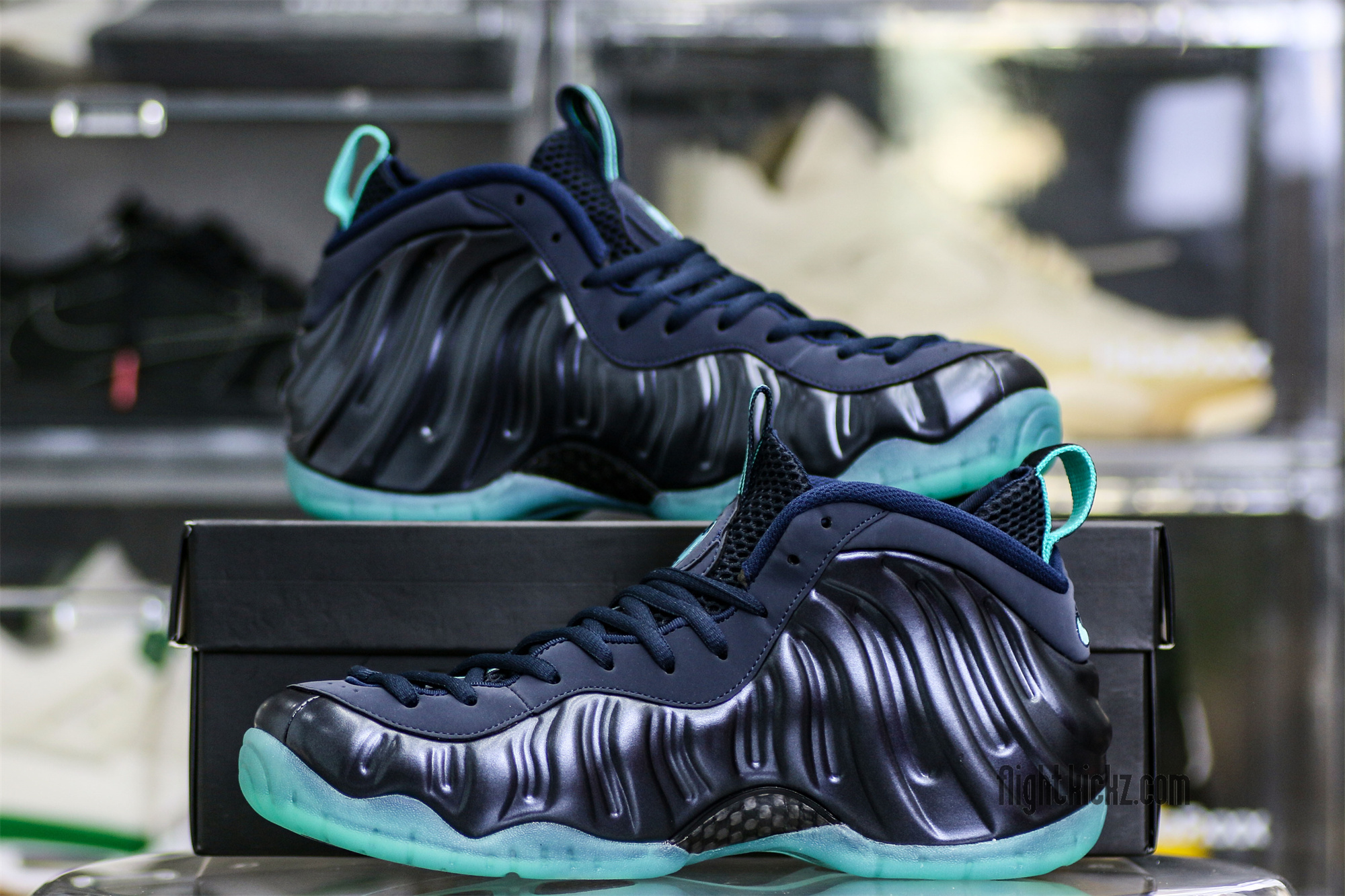 Nike Air Foamposite Pro (Obsidian/Aqua)