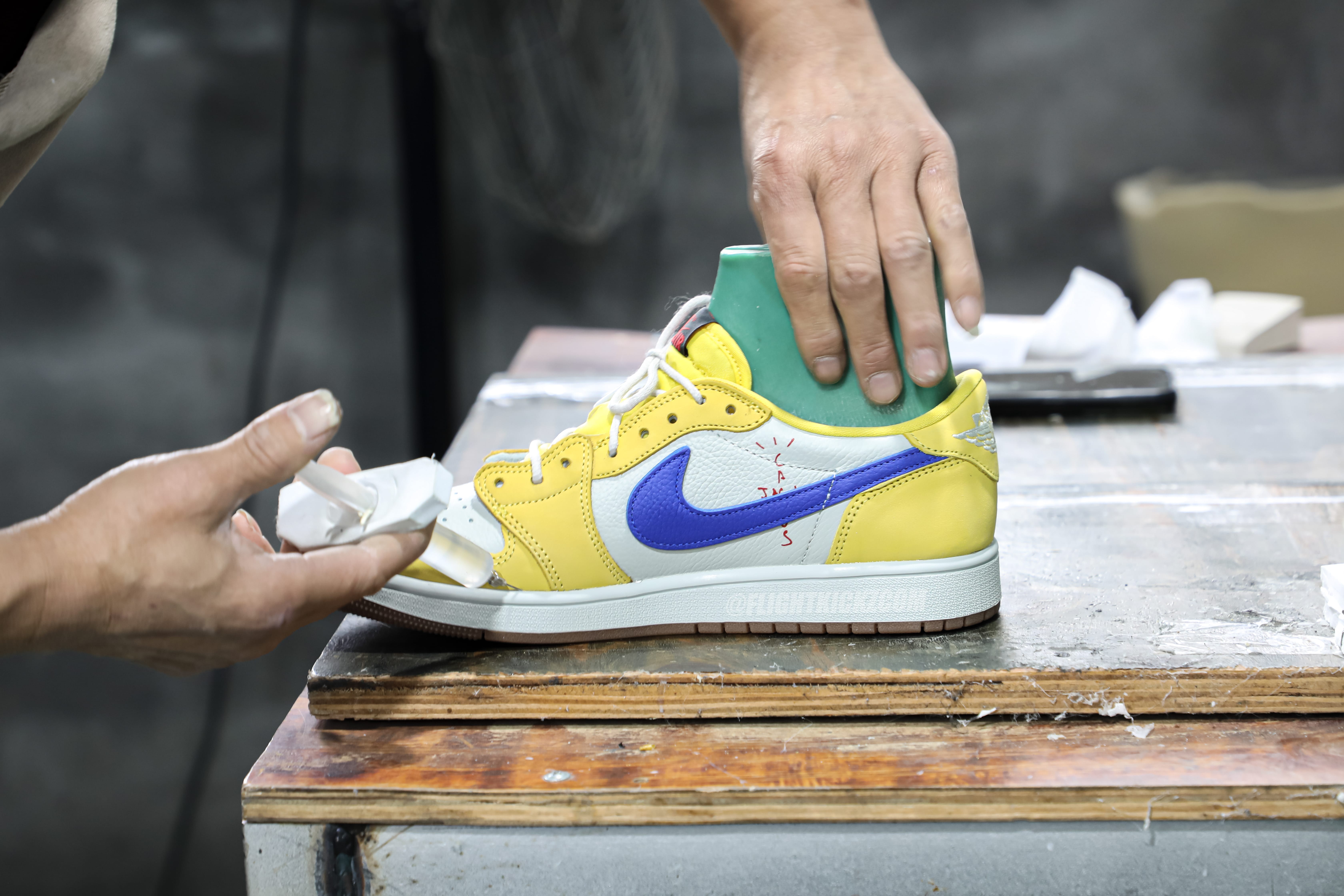 Travis Scott x Air Jordan 1 Retro Low OG SP “Elkins/Canary Yellow” (LN5 A1 batch)