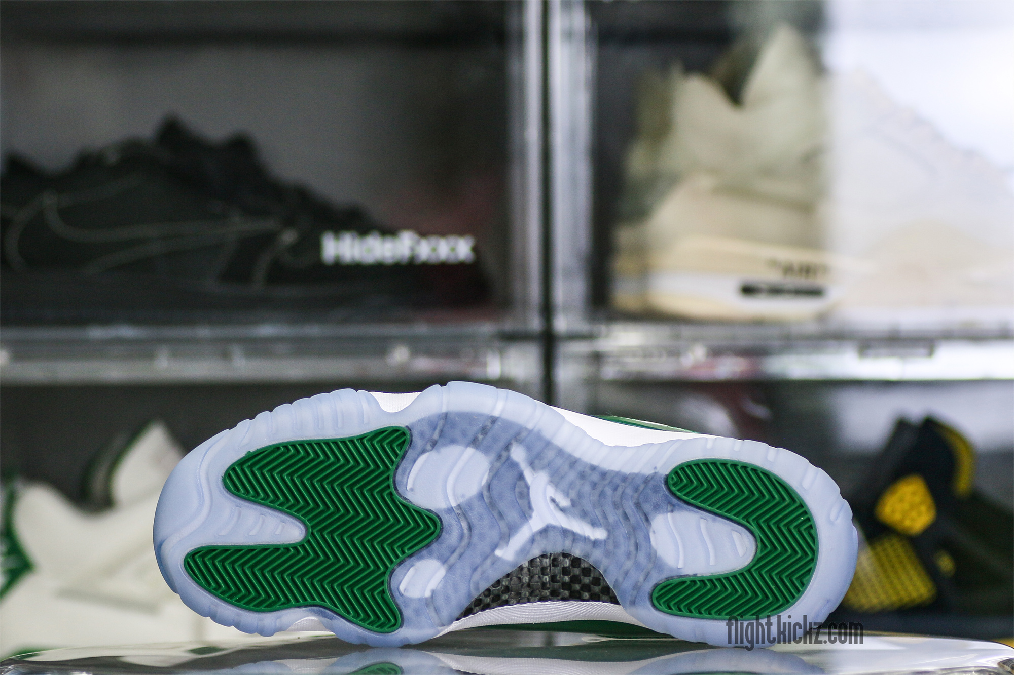 Air Jordan 11 Retro White And Green Oxidized