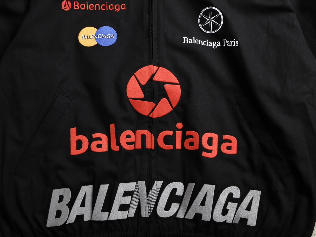 Balancig* logo-print Zip Jacket