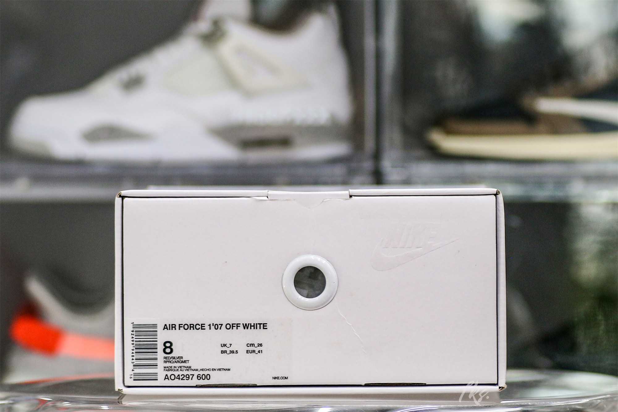 Nike Off-White Air Force 1 AF1 University Red