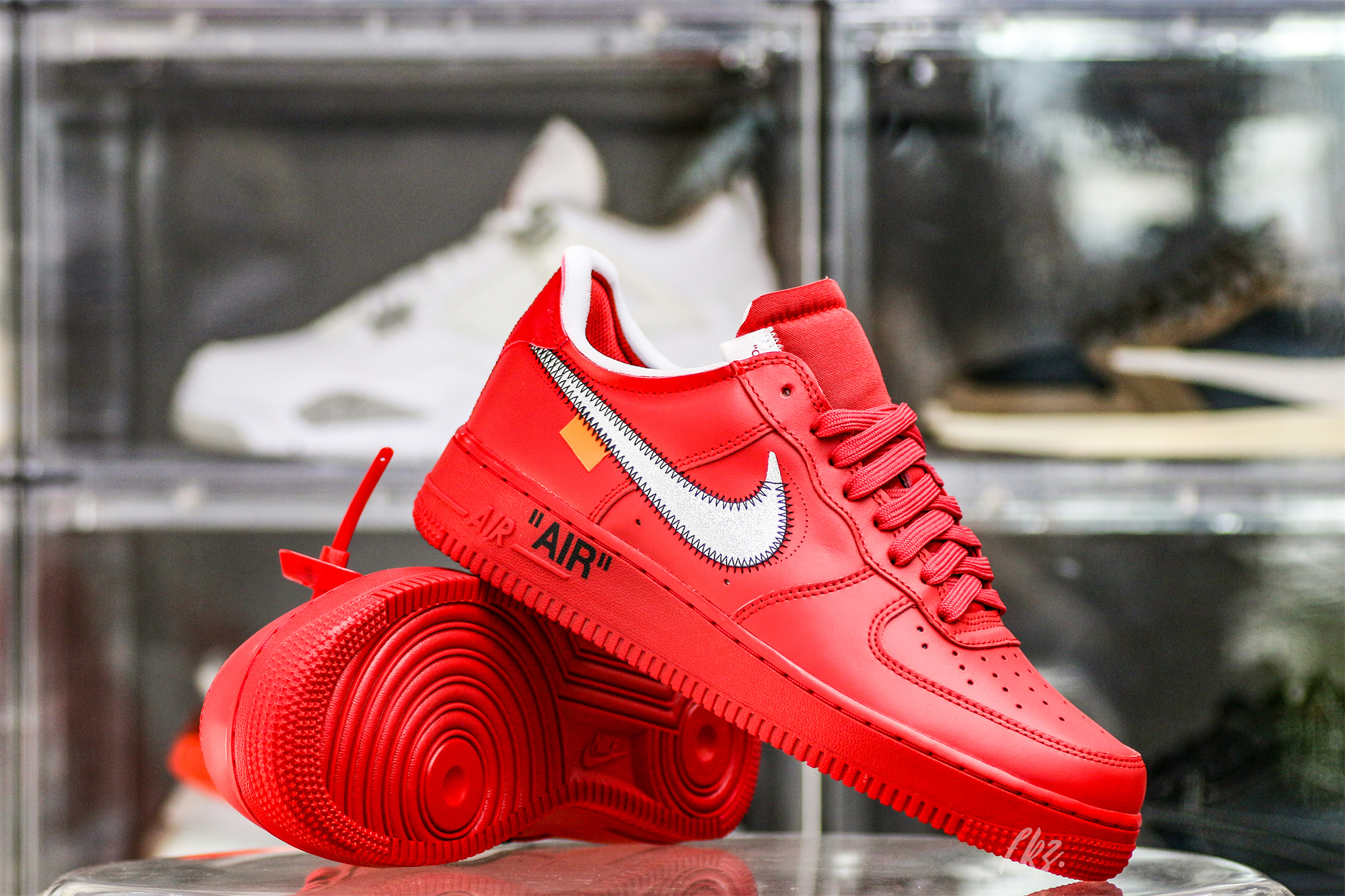 Nike Off-White Air Force 1 AF1 University Red