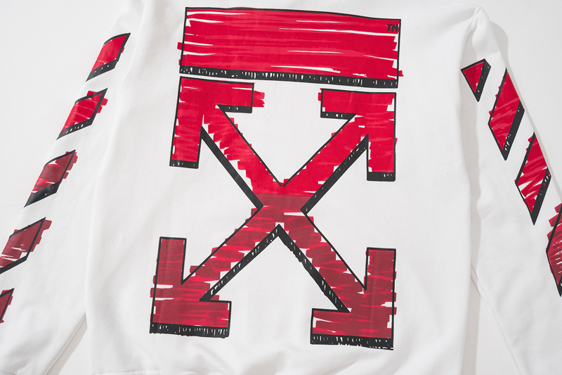 OFF-WHITE Marker Arrows Print Hoodie