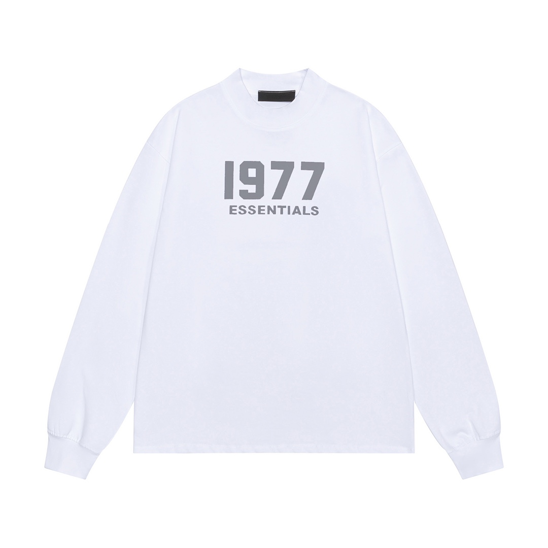 Fear of god 1977 flocking print long-sleeved Tee