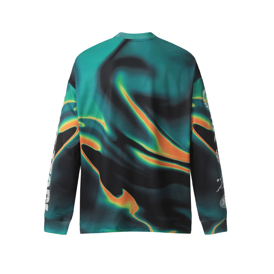 Saint Mich@el Tears Full Print Long Sleeve Vintage Autumn/Winter T-Shirt