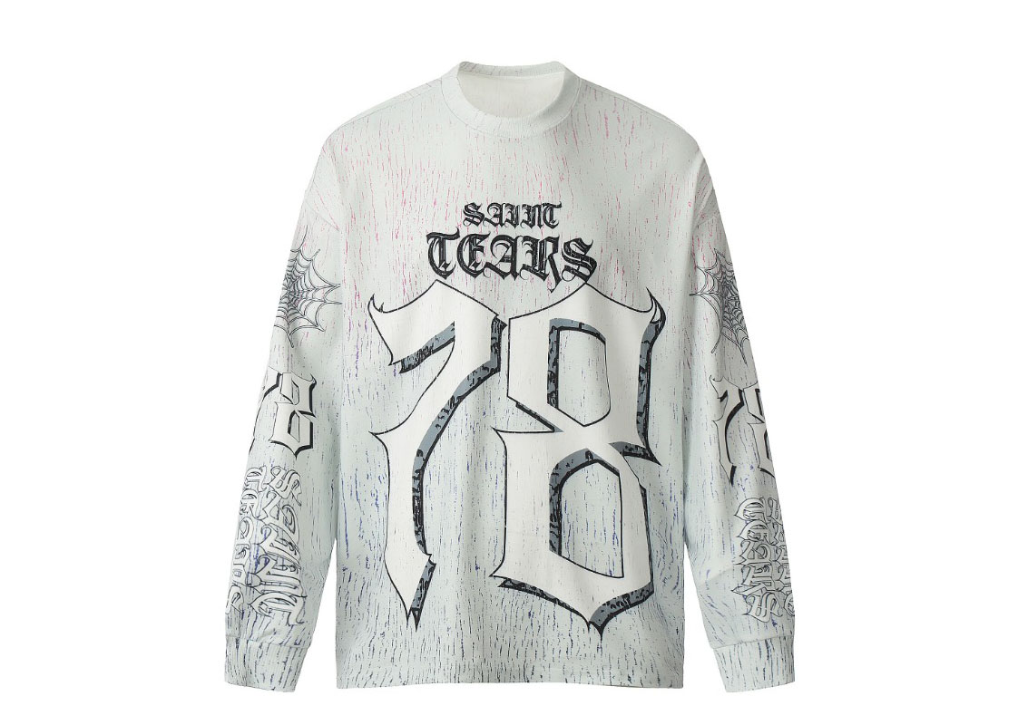 Saint Mich@el Tears 78 Full Print Long Sleeve