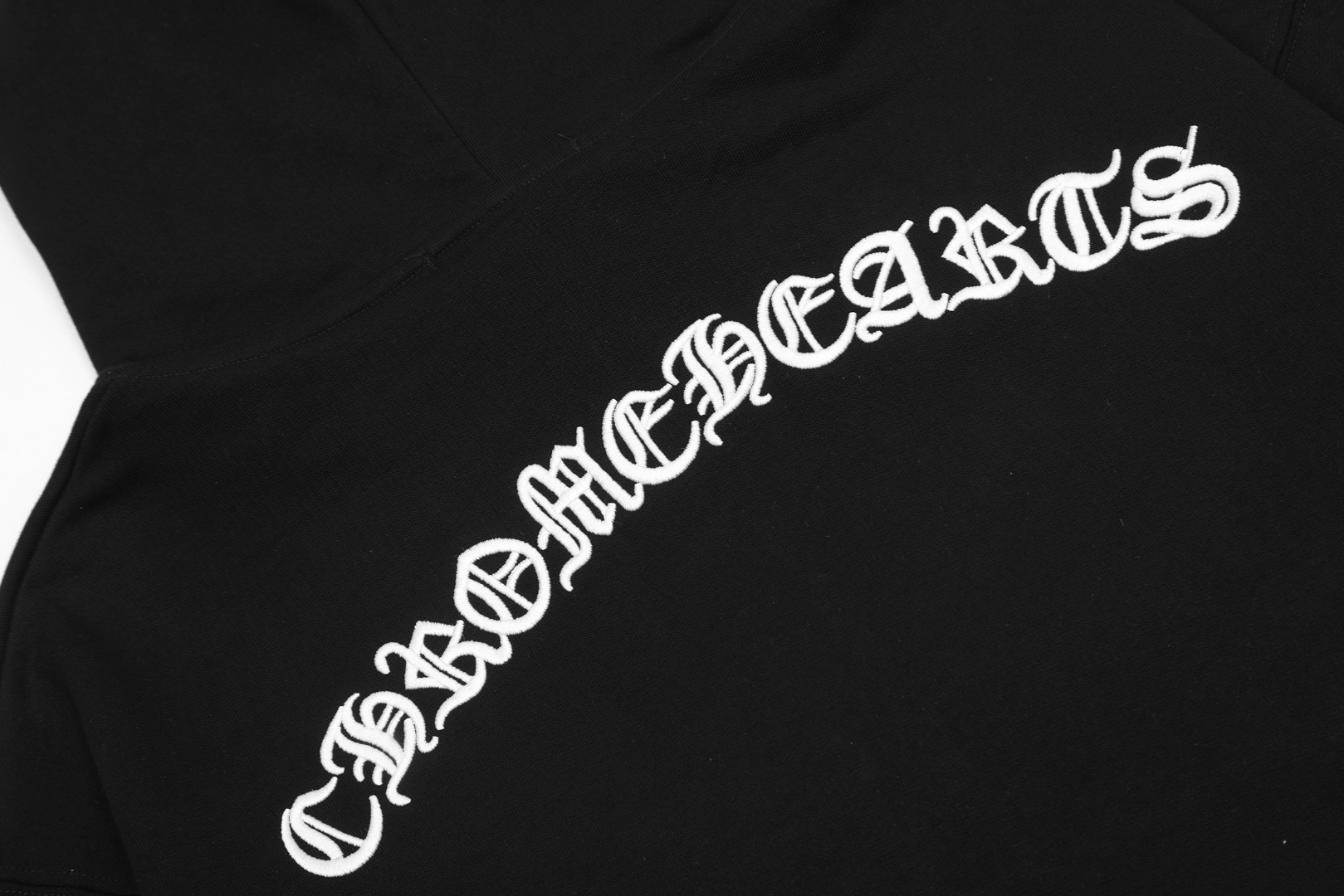 Chrome Hearts black embroidered and printed heavy-duty zip-up hoodie