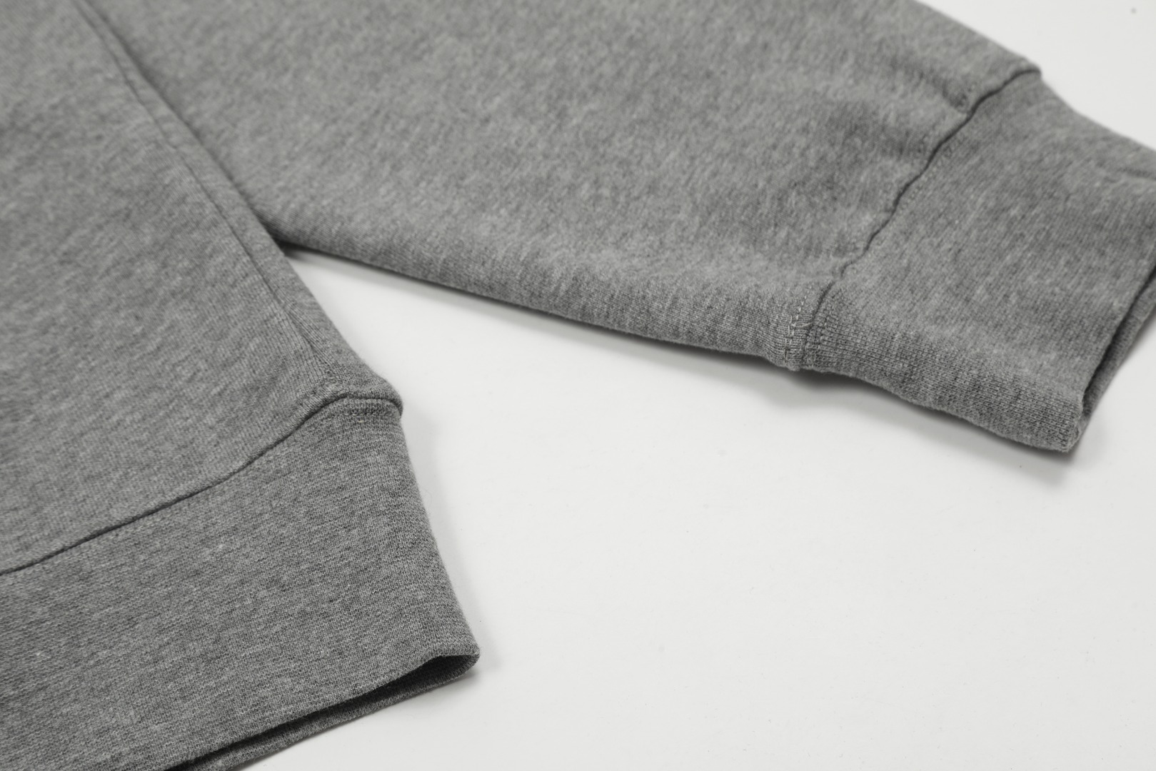 Chrome Hearts gray embroidered and printed heavy-duty zip-up hoodie