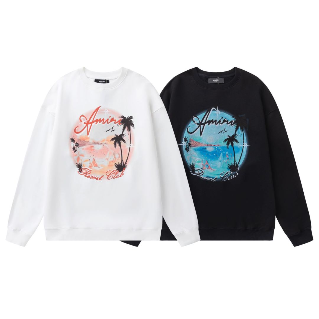 AMIRI Maldives Beach Logo with Rhinestone Detailing