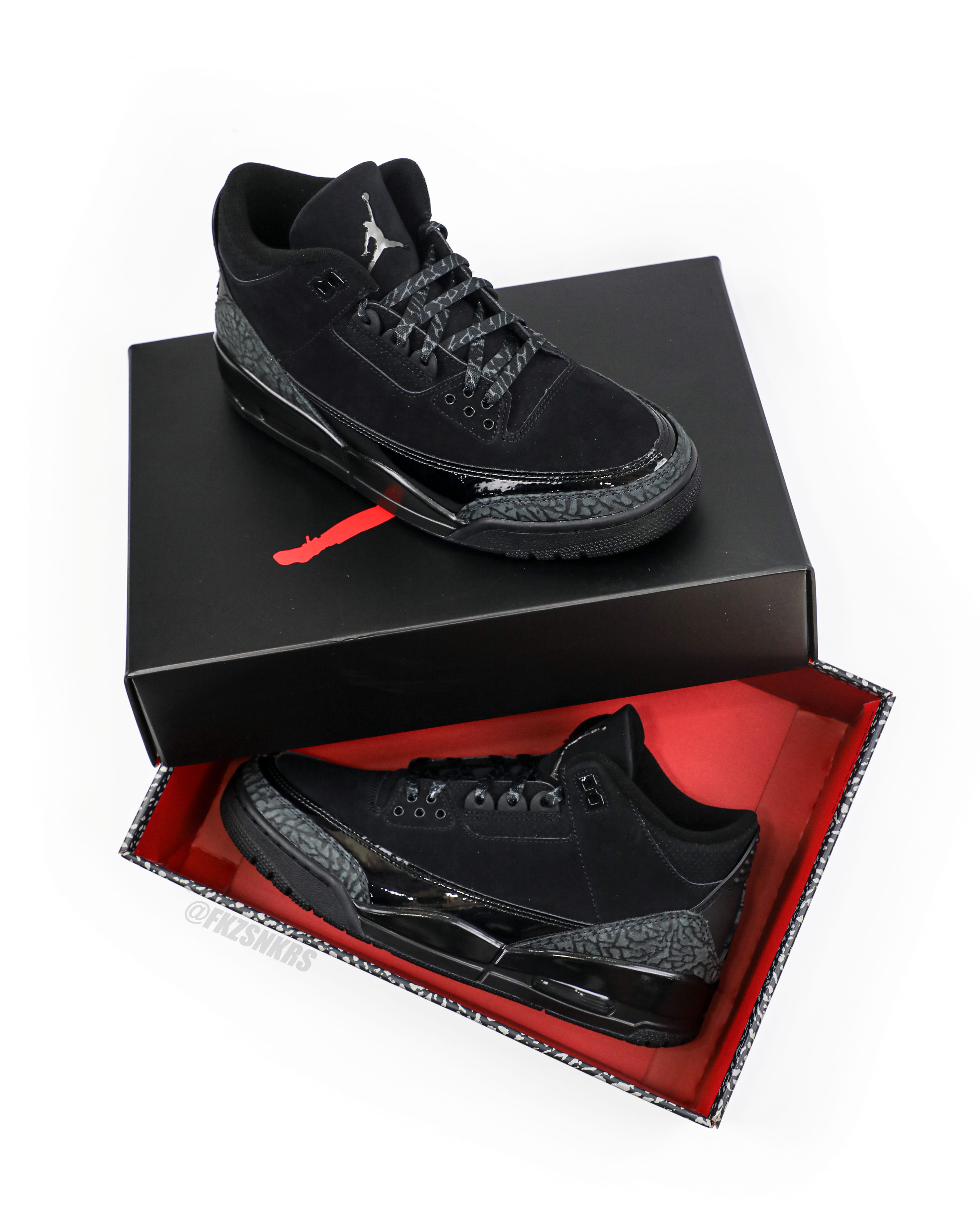 Air Jordan 3 Black Cat 2025 (A1 Batch)