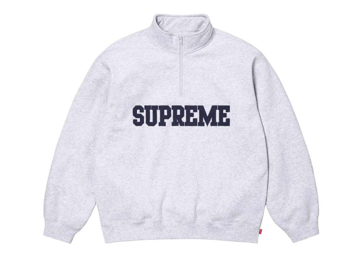 Suprem3 24FW Collegiate Half Zip Pullover Hoodie