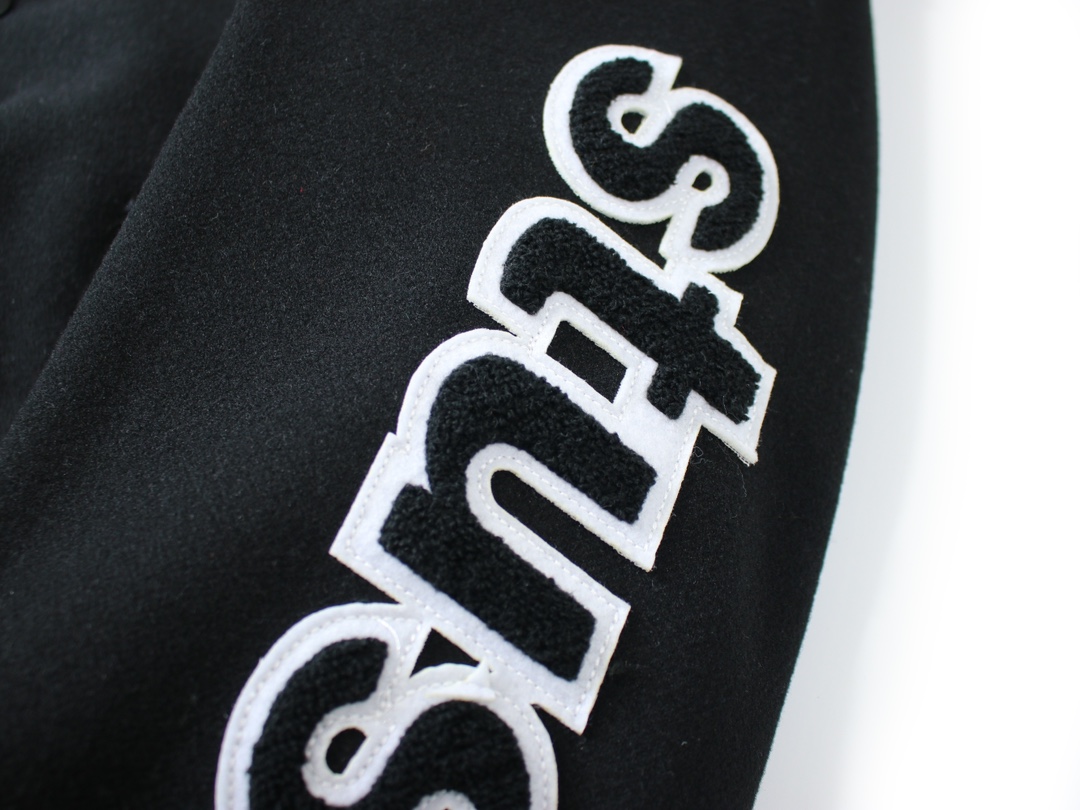 Stussy FW24 Embroidery ArmsVarsity Jacket
