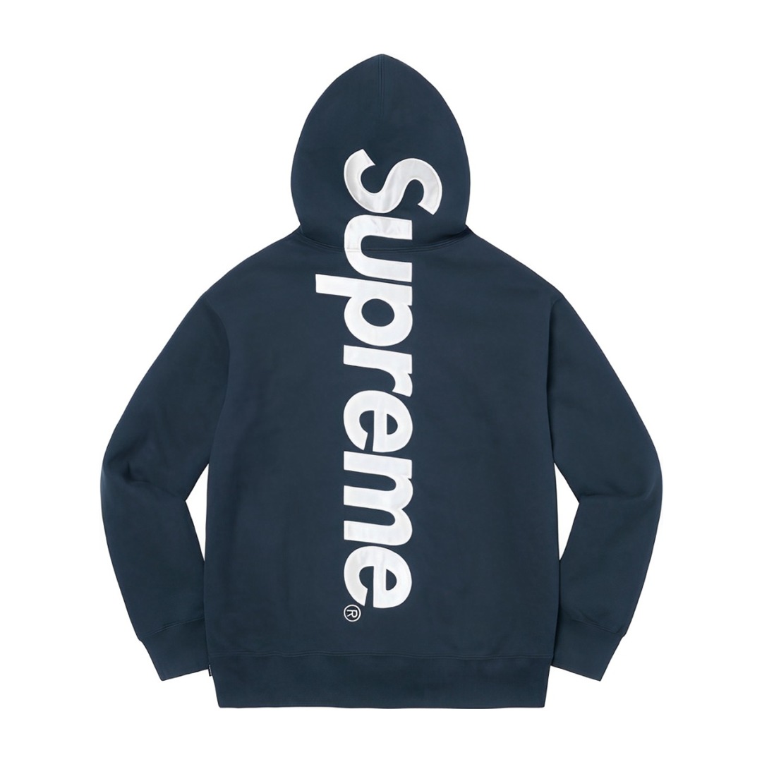 Supreme 22FW Satin Appliqué Hooded Sweatshirt