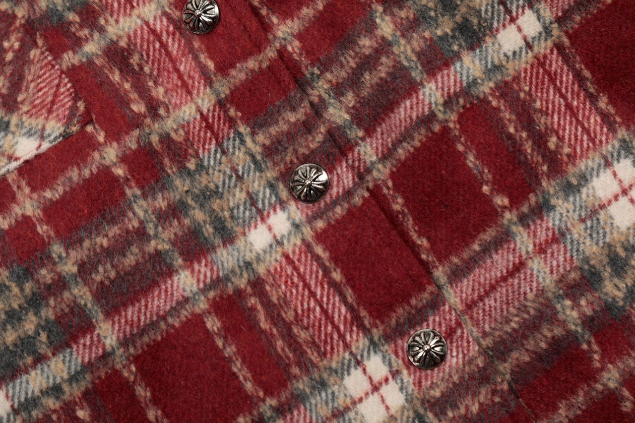 Chrome Hearts Plaid Flannel wool Jacket