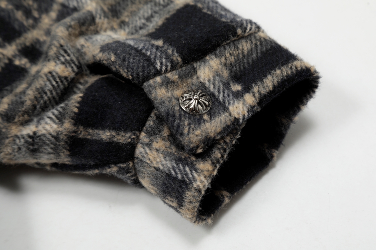 Chrome Hearts Plaid Flannel wool Jacket