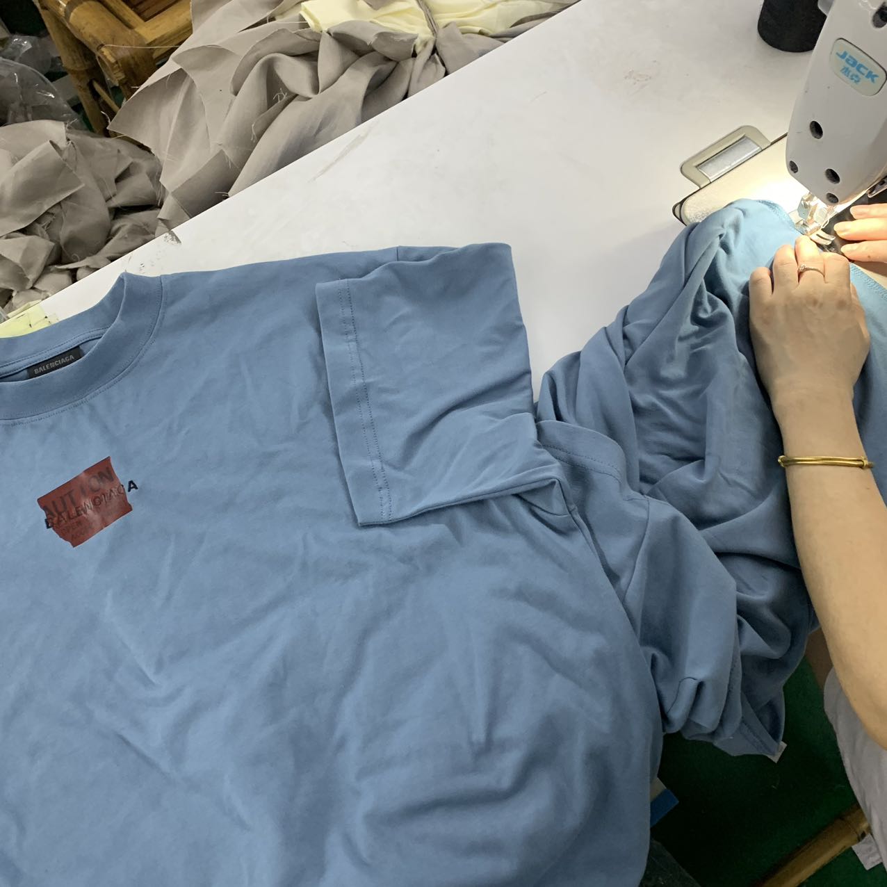 Balanciag@ Embroidery Adhesive Tee