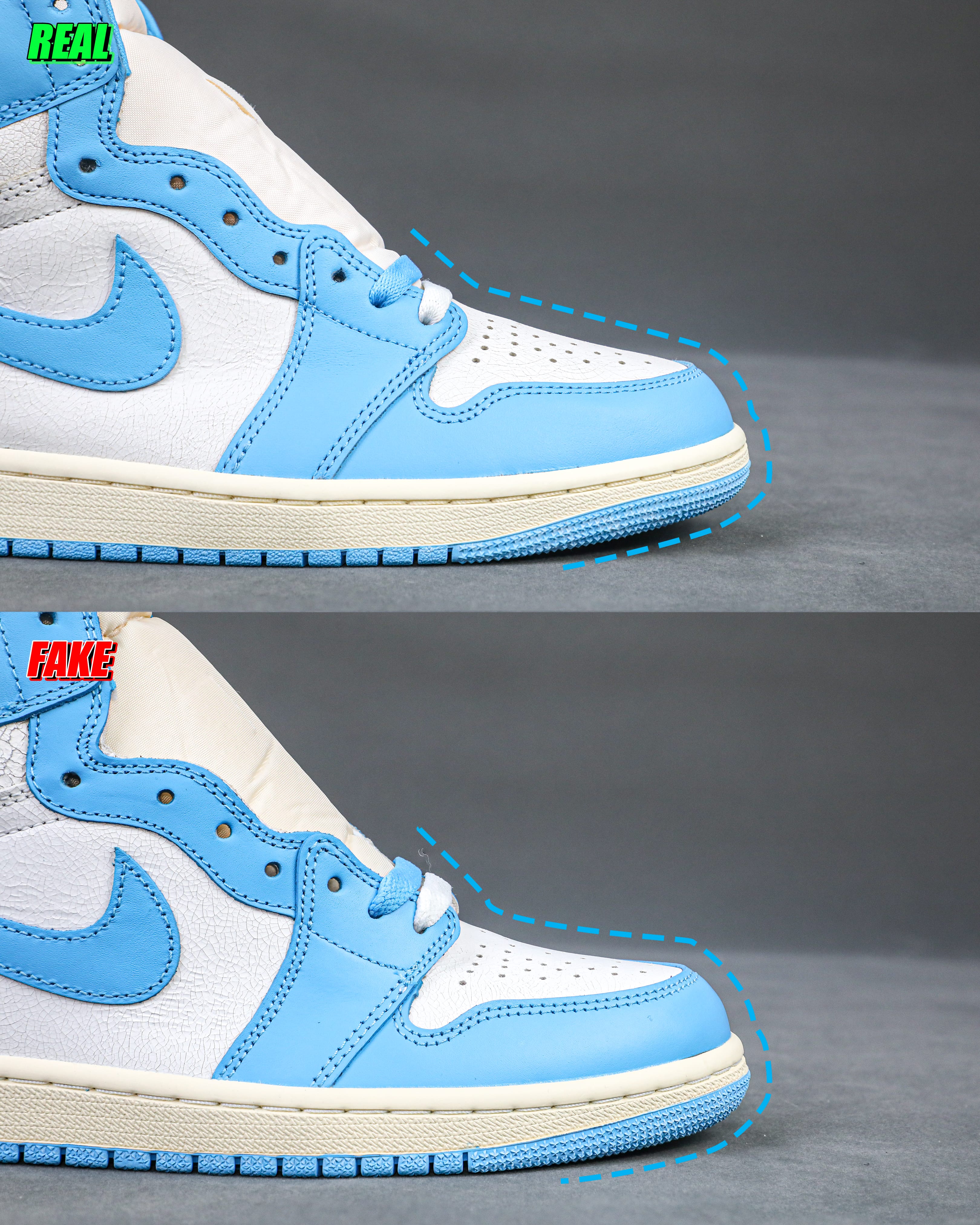 Jordan 1 Retro High OG UNC Reimagined 2025（Ln5 A1）